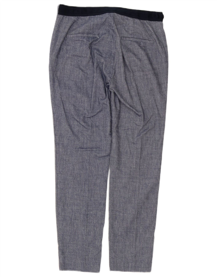 Spodnie damskie Zara Slim Chino Medium W28 L27 Niebieskie bloki kolorów