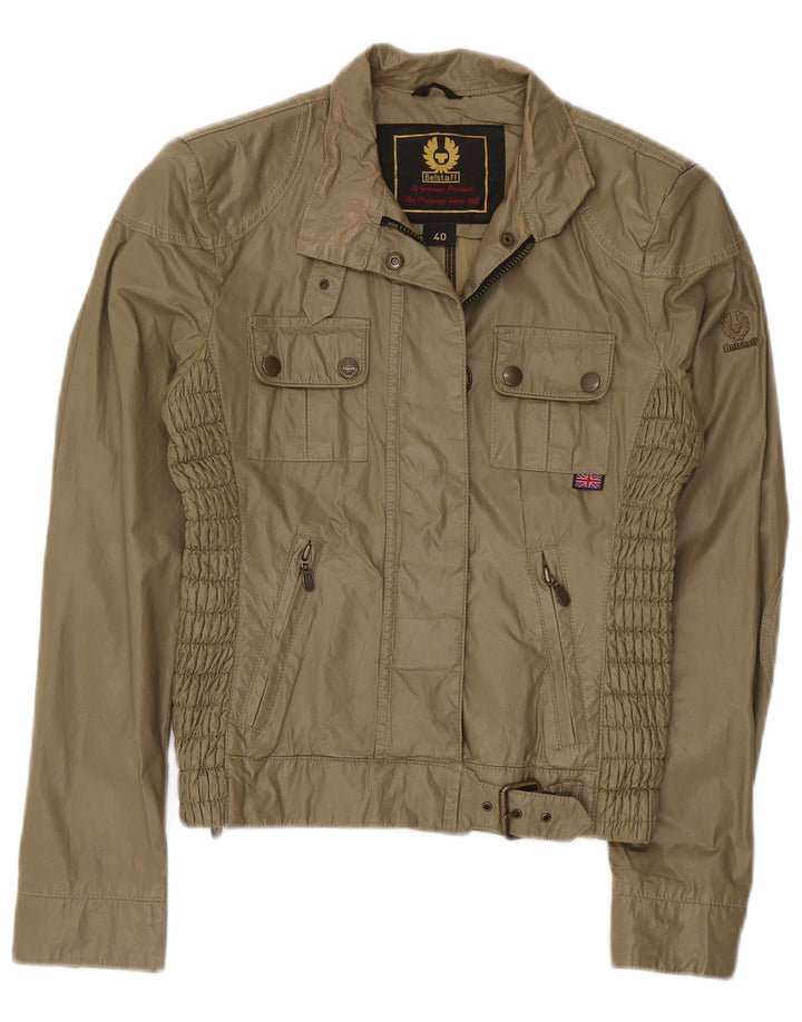 Damska kurtka użytkowa Belstaff IT 40, mała, bawełniana khaki
