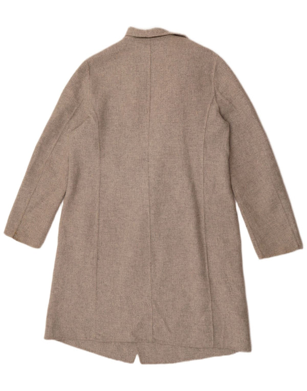 Zara Womens Open Overcoat UK 14 Large Grey