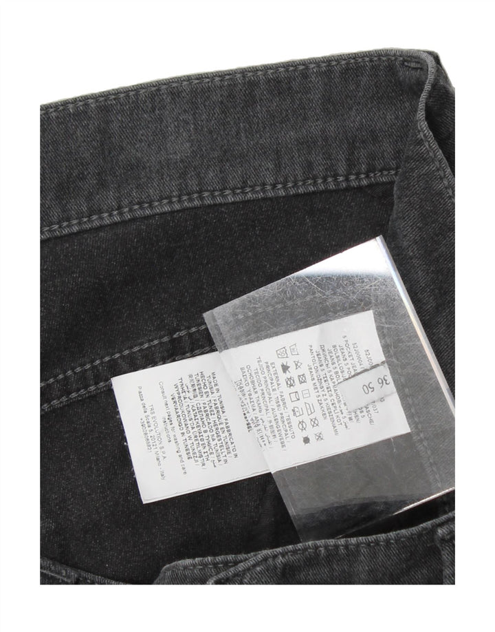 TRUSSARDI Mens Tapered Jeans W36 L33 Black Cotton Vintage Trussardi and Second-Hand Trussardi from Messina Hembry 