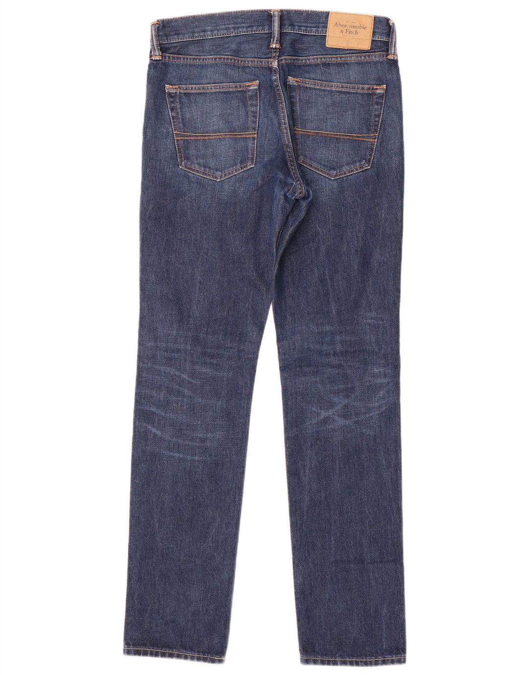 Męskie jeansy slim fit ABERCROMBIE & FITCH W30 L32 Niebieskie, bawełniane