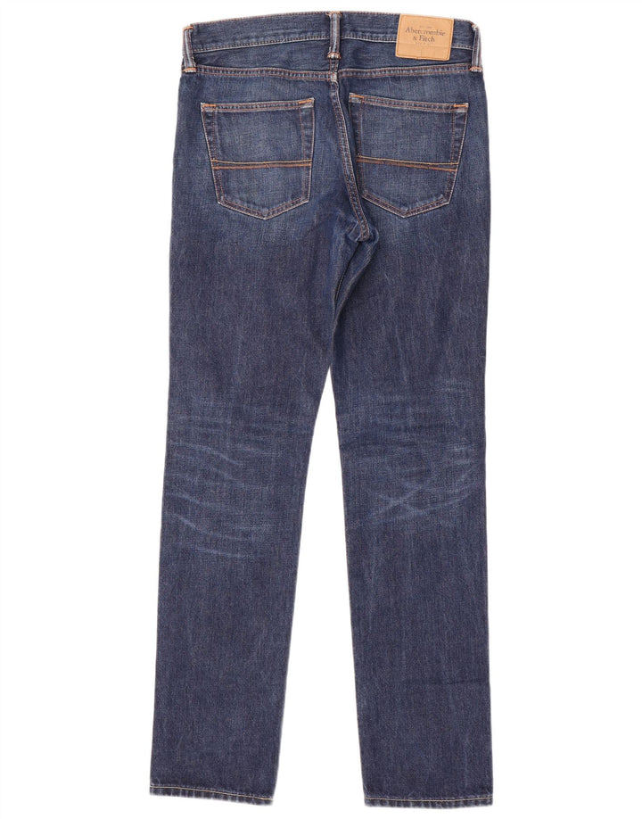 Męskie jeansy slim fit ABERCROMBIE & FITCH W30 L32 Niebieskie, bawełniane