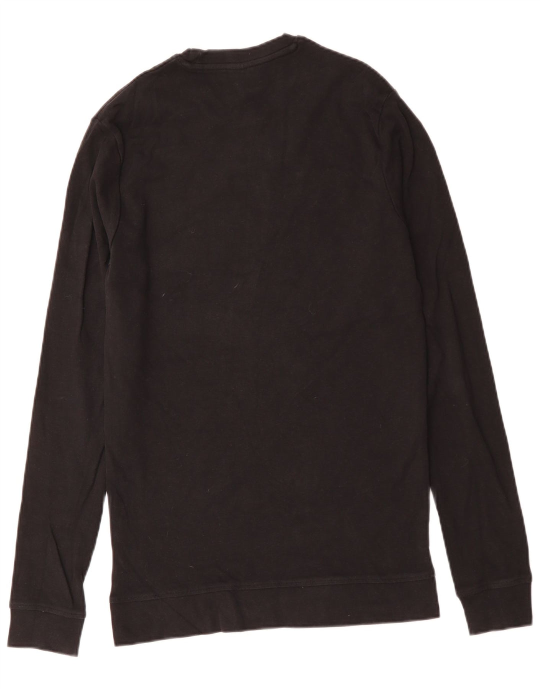 HUGO BOSS Damski top z długim rękawem UK 14, duży, czarny, bawełniany