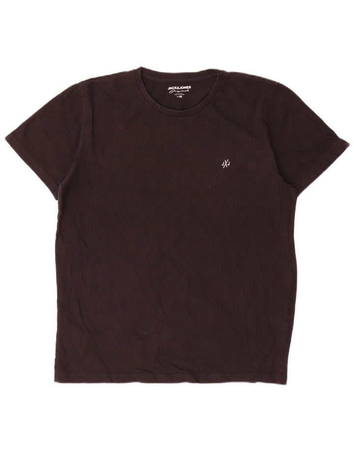 T-shirt męski Jack & Jones, średni czarny, bawełniany