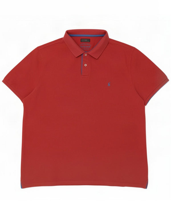 Joules Męska koszulka polo 2XL Różowa bawełna