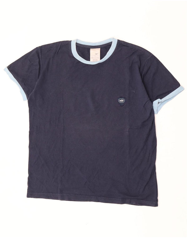 T-shirt męski Nike Top UK 42/44, duży, granatowy, bawełniany