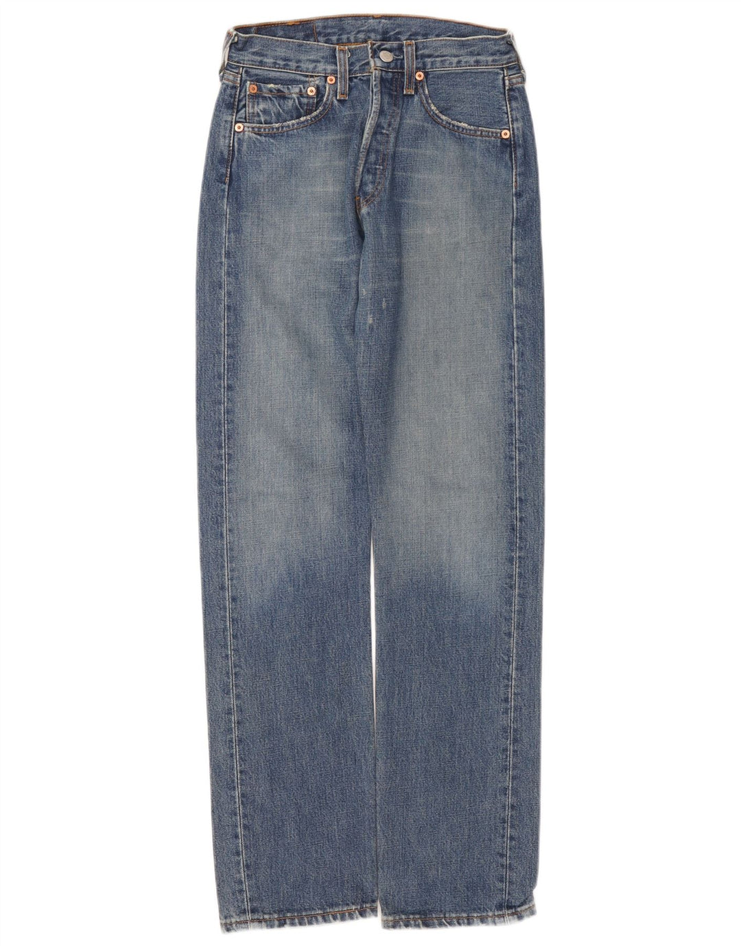 Męskie jeansy Levi's 501 w trudnej sytuacji W27 L32 Niebieska bawełna