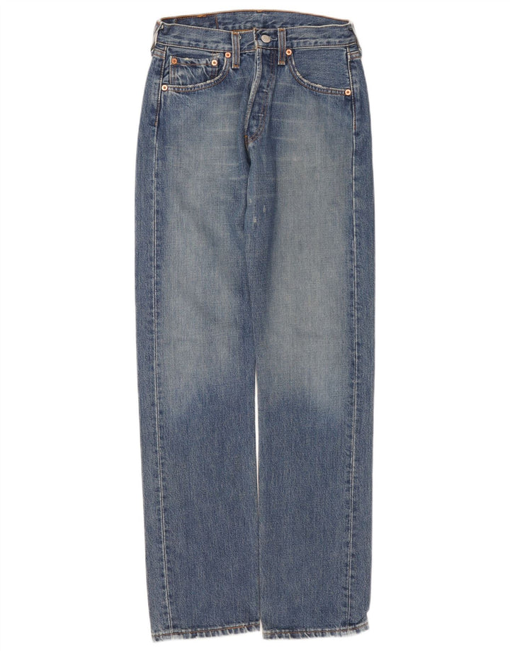 Męskie jeansy Levi's 501 w trudnej sytuacji W27 L32 Niebieska bawełna