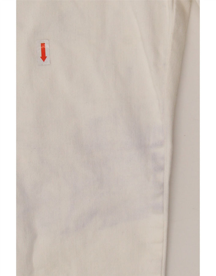 Damskie jeansy MOSCHINO Graphic Skinny W26 L26 białe