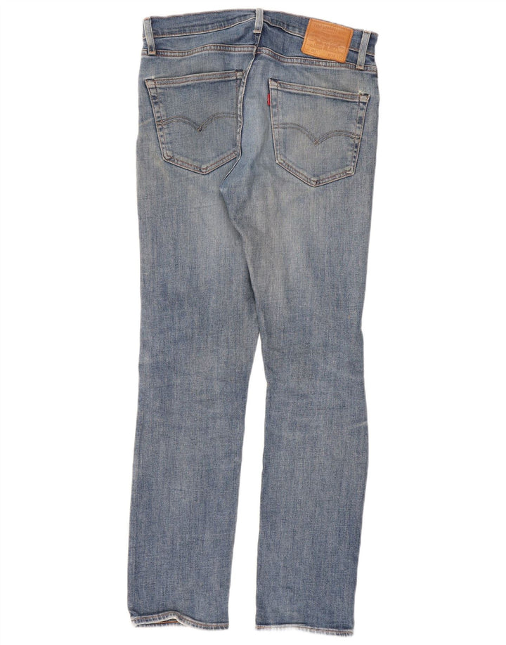 Męskie jeansy Levi's 502 w trudnej sytuacji, zwężane W30 L32, niebieska bawełna