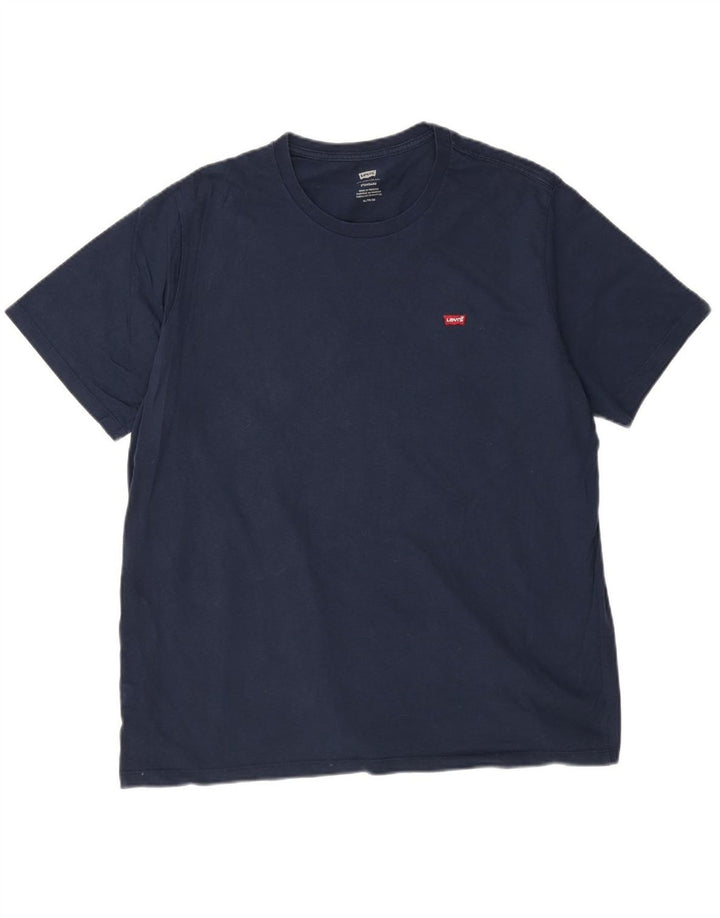 LEVI'S Mens Standard T-Shirt Top XL Navy Blue Cotton