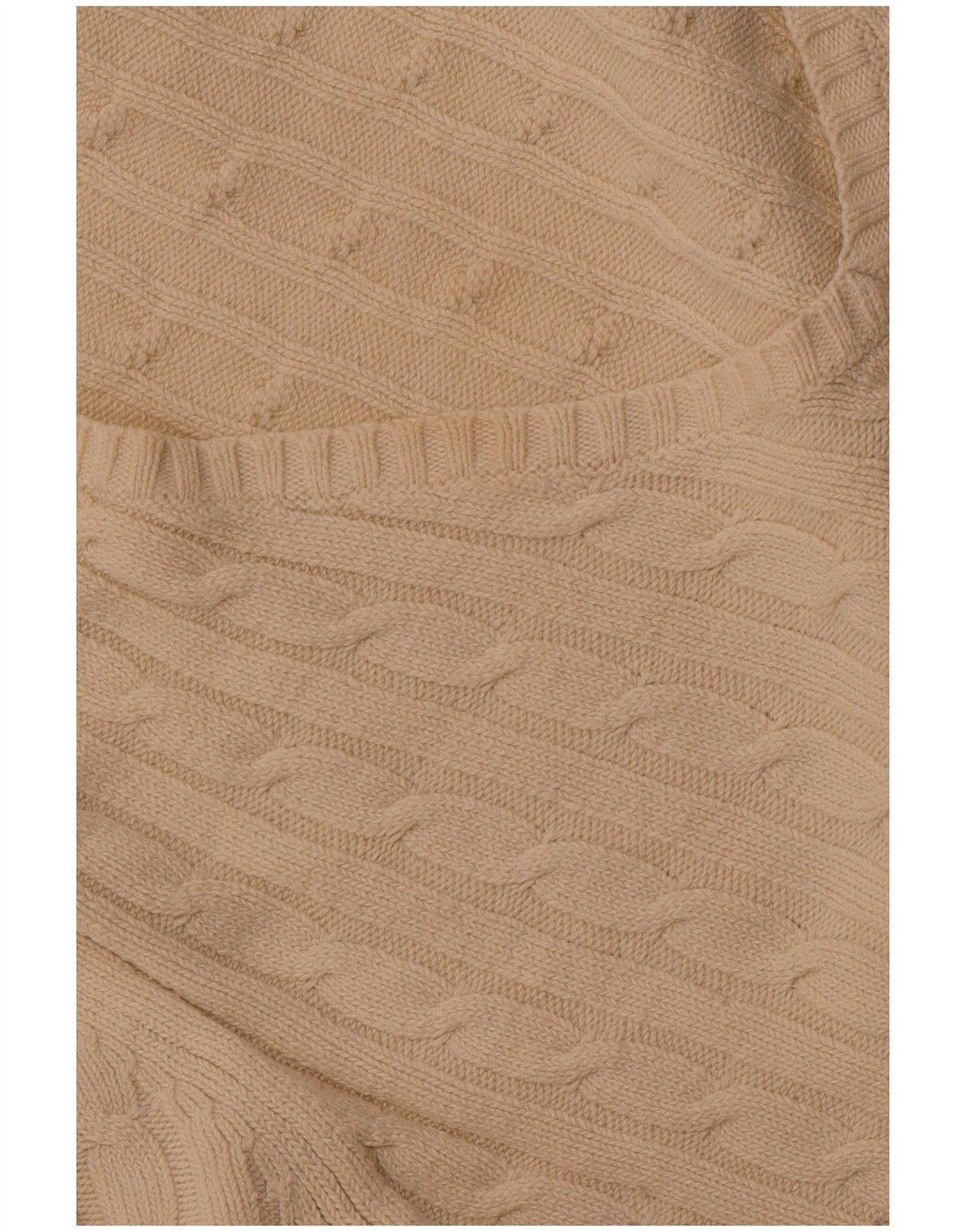 CREW CLOTHING Damski sweter z dekoltem w kształcie litery V, UK 18 XL, bawełniany w kolorze złamanej bieli