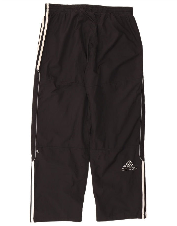 Męskie spodnie dresowe Adidas, duże, czarne, poliestrowe