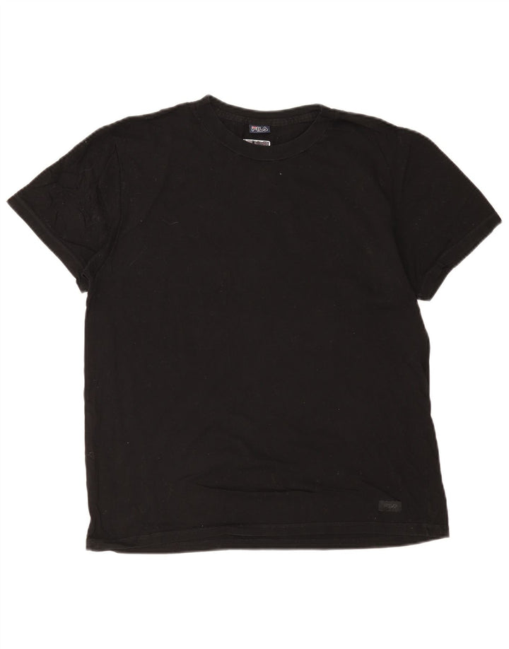 T-shirt męski Fila Top, średni czarny, bawełniany