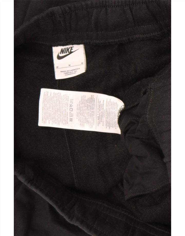 Męskie spodnie dresowe Nike, średniej wielkości, czarne, bawełniane