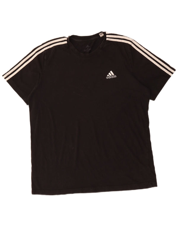 Adidas Męska Koszulka Top XL Czarna Bawełna