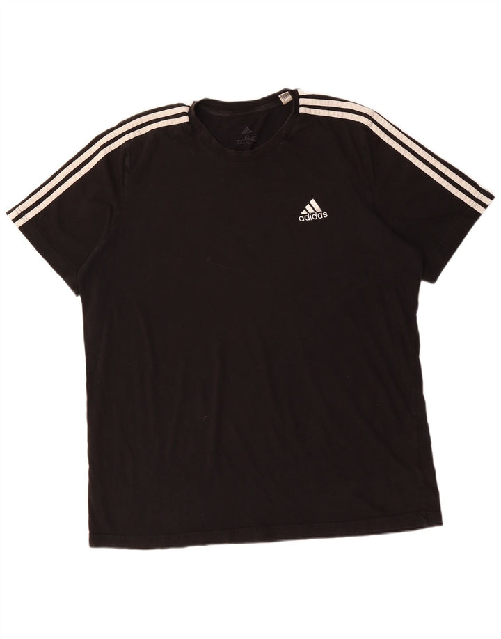 Adidas Męska Koszulka Top XL Czarna Bawełna