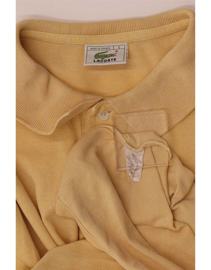 Męska koszulka polo Lacoste, rozmiar 5, duża, żółta, bawełniana