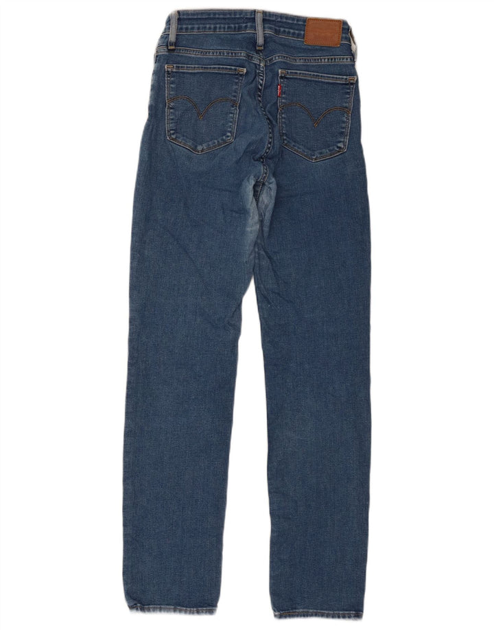 Damskie jeansy Levi's 712 Slim W26 L30 Niebieska bawełna