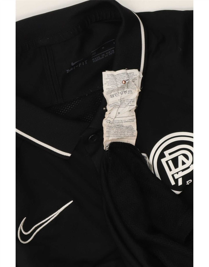 Męska koszulka polo Nike Pro Direct Academy z grafiką, w średnim kolorze czarnym