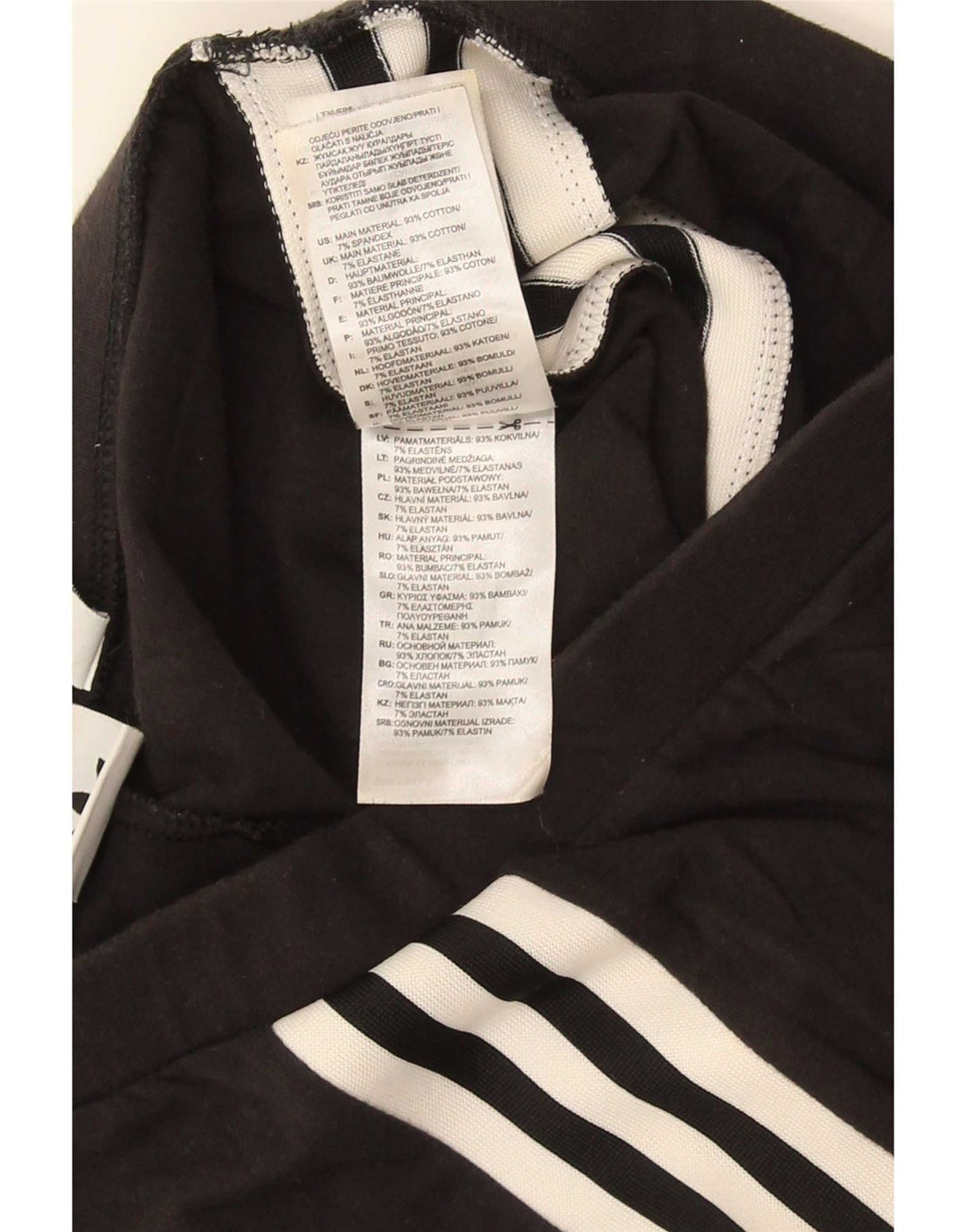 Legginsy Damskie Adidas UK 10 Małe Czarne Bawełniane