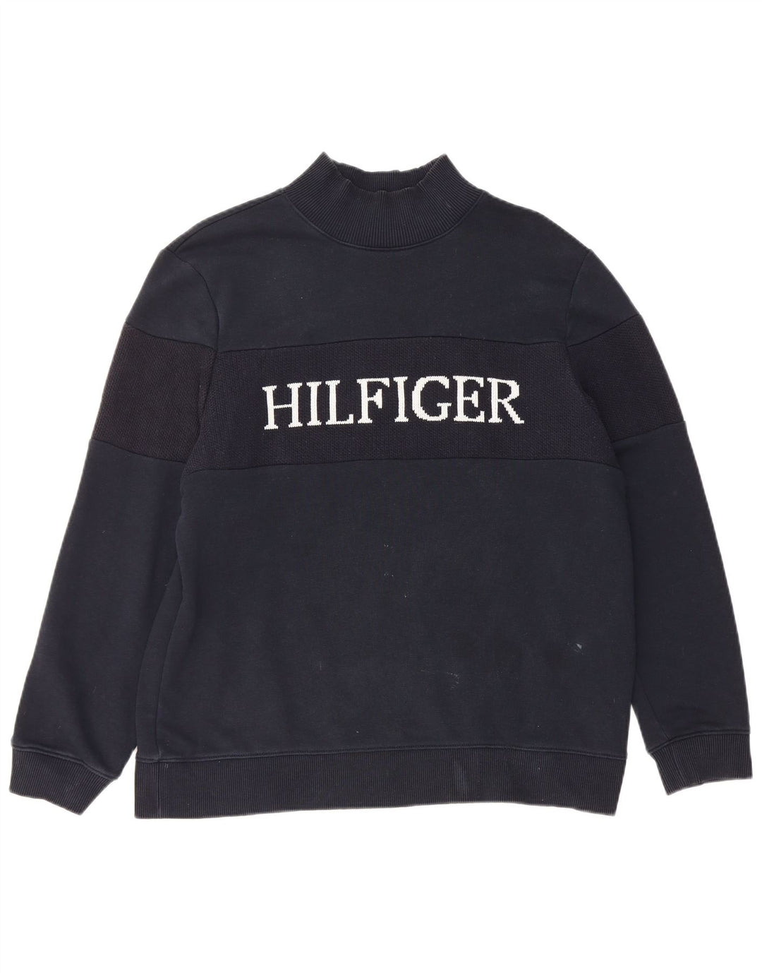 Damska bluza z grafiką Tommy Hilfiger UK 14, średnia czarna bawełna