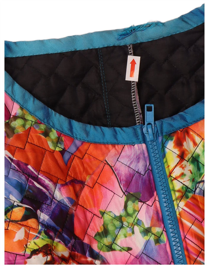 Sukienka damska w stylu vintage UK 14, średnia, wielobarwna w kwiaty