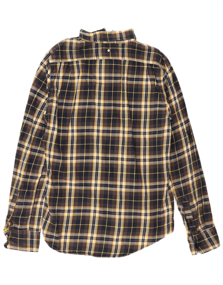 SUPERDRY Męska koszula flanelowa 2XL, bawełniana szara krata