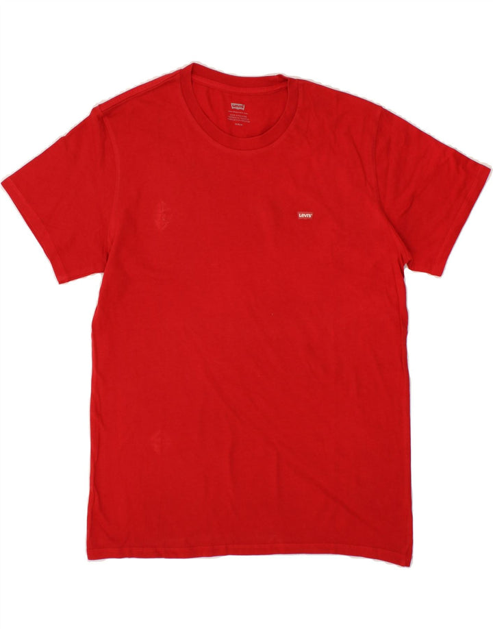 LEVI'S Mens T-Shirt Top Medium Red Cotton Vintage Levi's and Second-Hand Levi's from Messina Hembry 