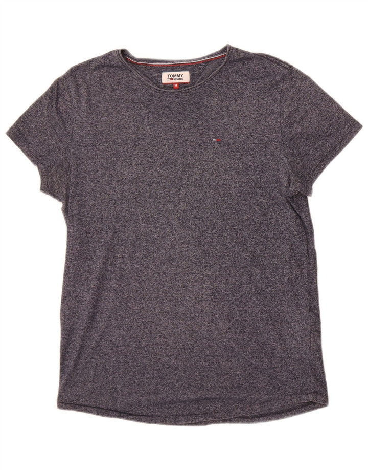 T-shirt męski Tommy Hilfiger Top, średni, granatowy, bawełniany w cętki