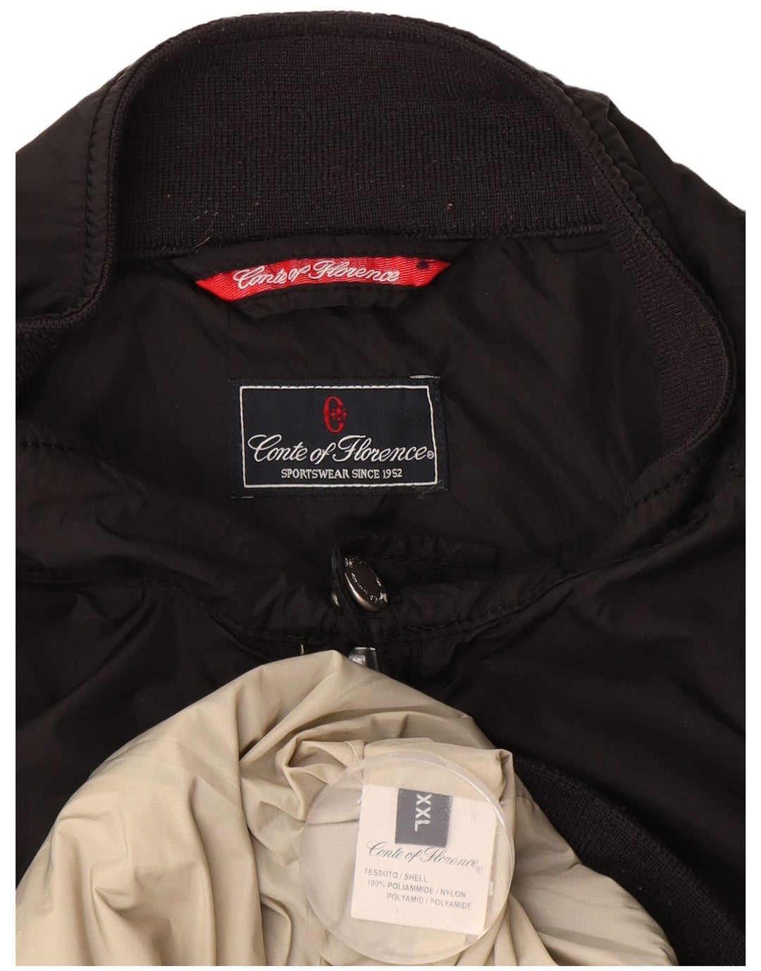 Męska kurtka bomber Conte of Florence UK 44 2XL Czarny poliamid