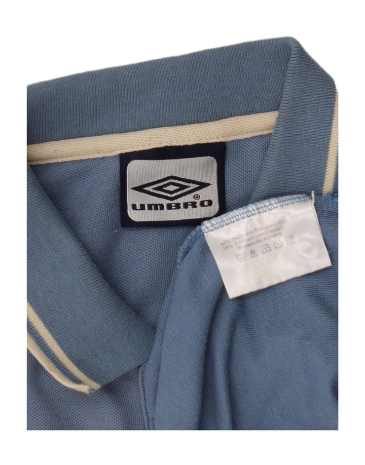 Męska koszulka polo Umbro UK 44/46 XL, niebieska, poliester
