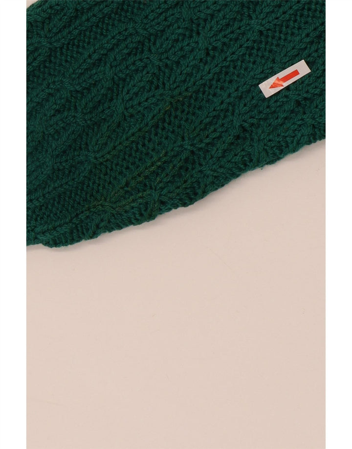 Sweter damski Benetton UK 16, duży, zielony, wełniany