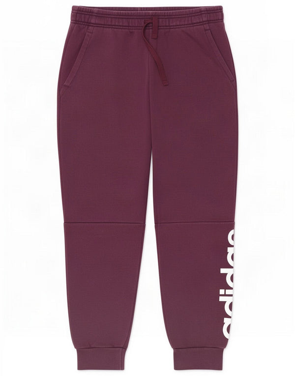 Damskie spodnie dresowe Adidas z grafiką Joggers UK 12/14 Medium Burgundy
