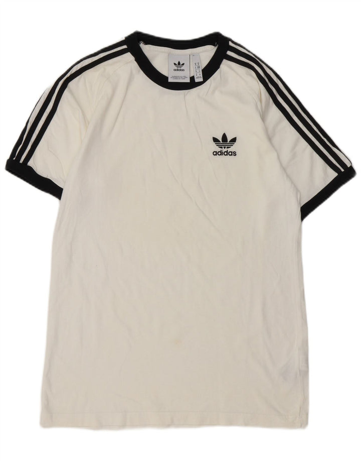 T-shirt męski ADIDAS Top, średnia biała bawełna