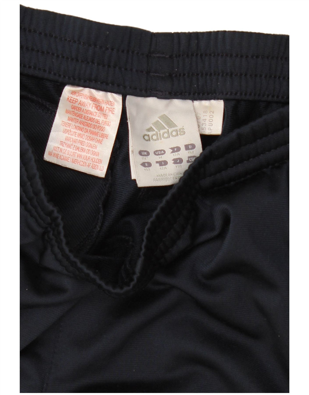 Chłopięce spodnie dresowe Adidas 11-12 lat, granatowe, poliestrowe