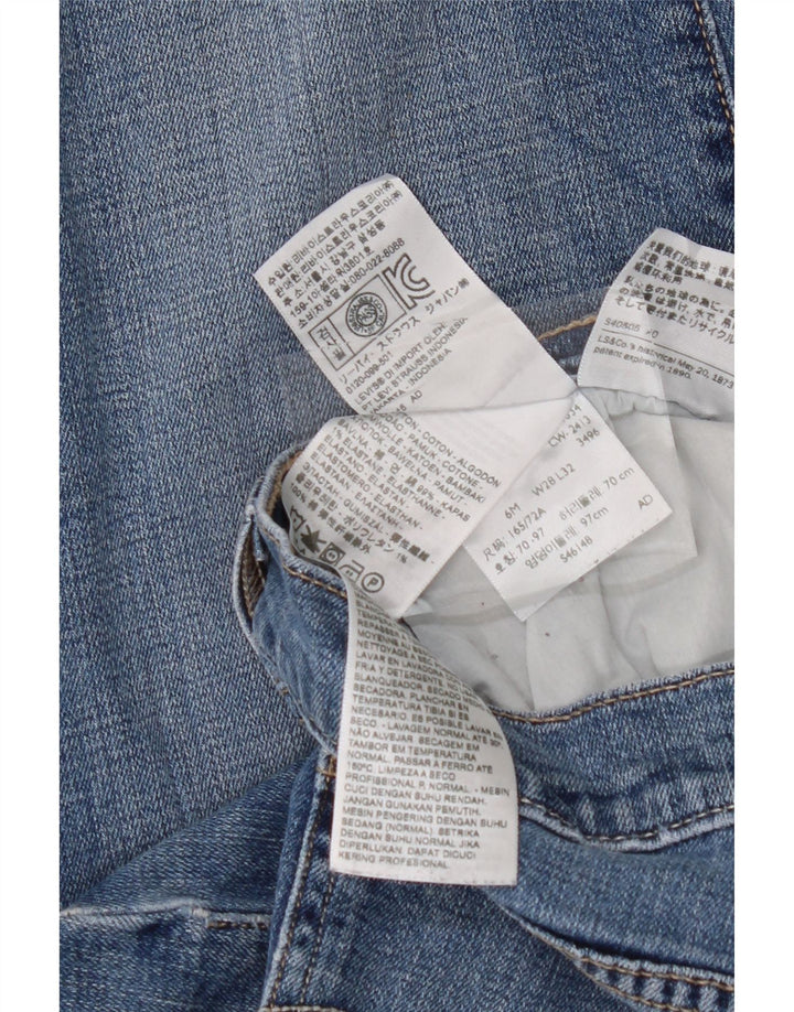 LEVI'S Womens 505 Straight Jeans  W28 L30 Blue Cotton Vintage Levi's and Second-Hand Levi's from Messina Hembry 