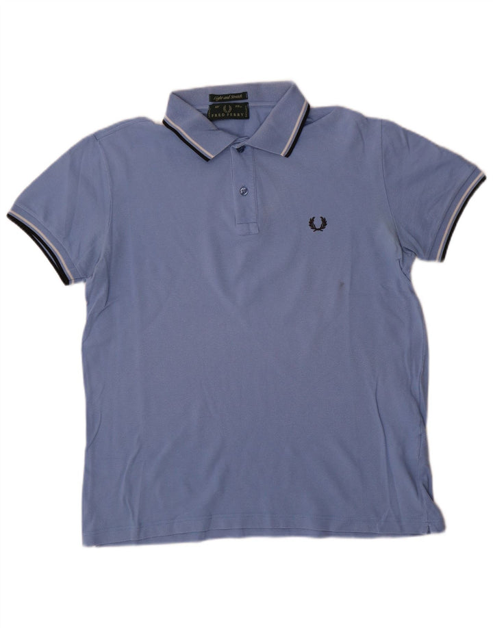 Męska lekka i elastyczna koszulka polo Fred Perry, duża niebieska