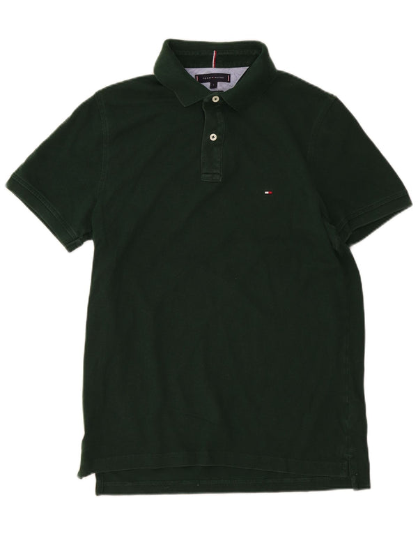 Męska koszulka polo Slim Fit Tommy Hilfiger, duża, zielona bawełna