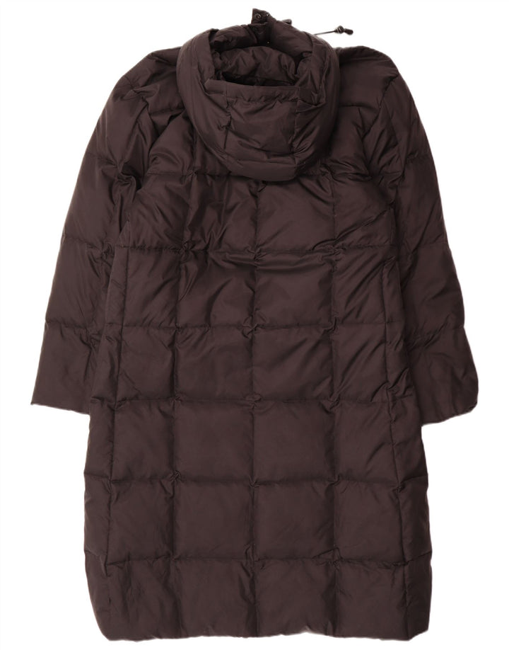 Autentyczny damski płaszcz z kapturem, wyściełany IT 48 XL, czarny nylon