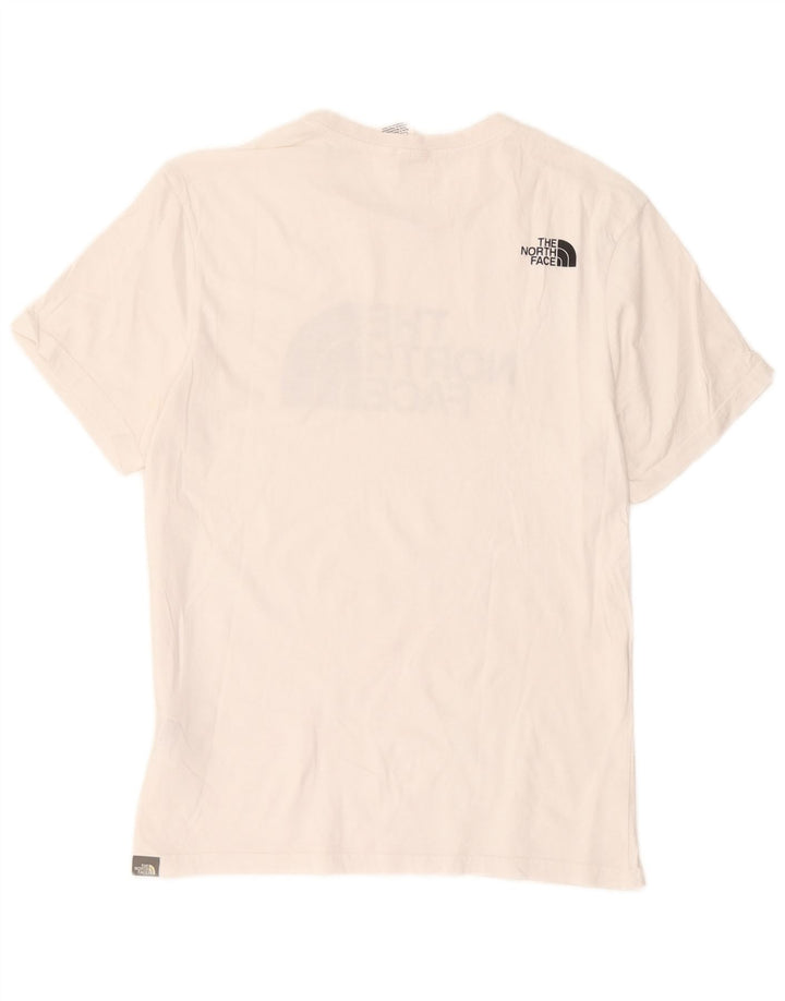 Męski T-shirt z grafiką The North Face, średni biały, bawełniany