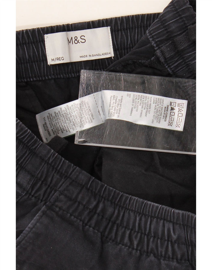 Marks & Spencer Męskie proste spodnie chino średnie W32 L28 granatowe