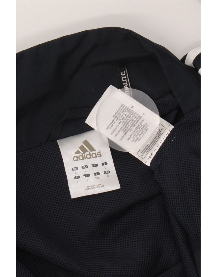 Adidas Męska kurtka dresowa Climalite Top Jacket, duża, granatowa, z blokami kolorów