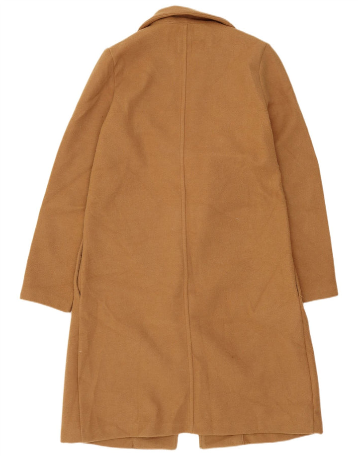 Otwarty płaszcz damski Zara UK 10, mały, brązowy, poliester