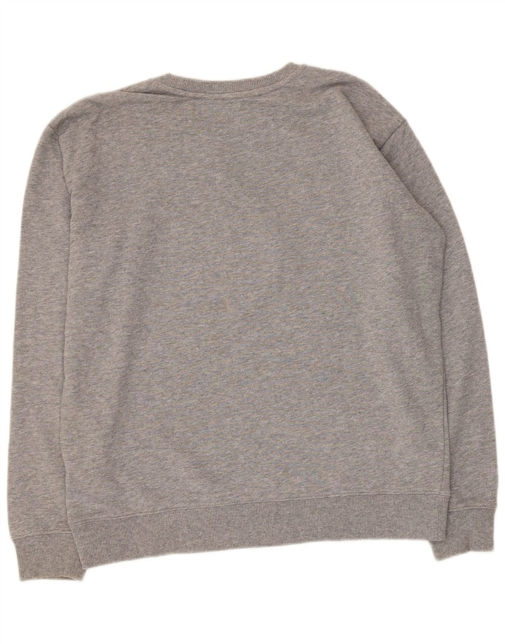 Męska bluza z grafiką Tommy Hilfiger, średnia, szara, nakrapiana bawełna