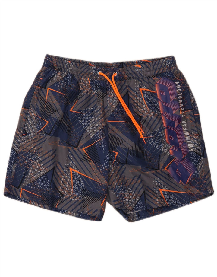 LOTTO Mens Graphic Swimming Shorts Small  Multicoloured Geometric