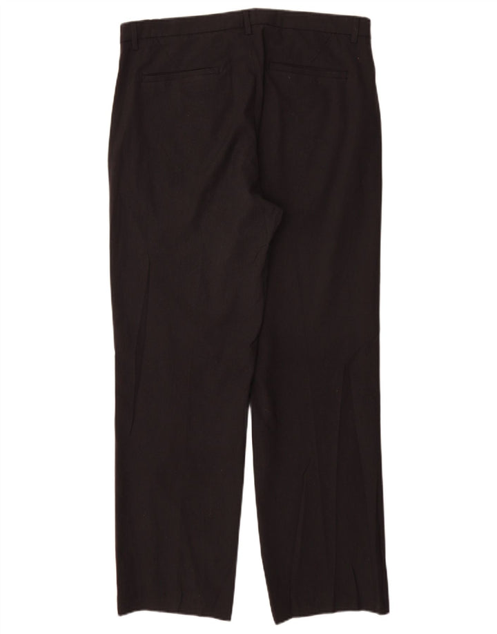 Męskie proste spodnie chino Calvin Klein W32 L30 Czarny poliester