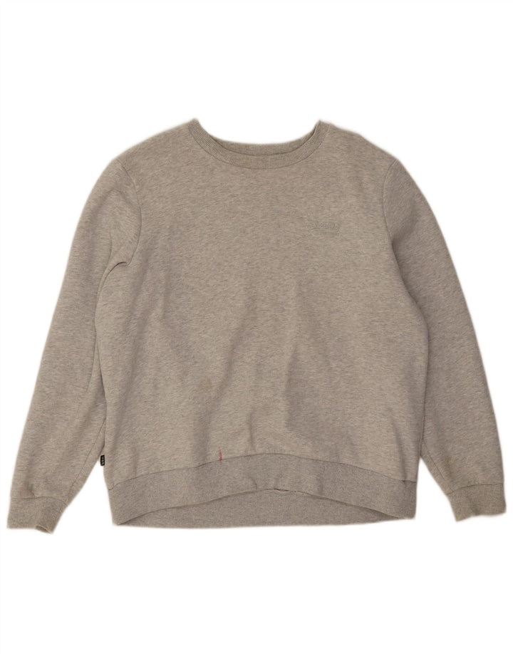 Damski sweter oversize Superdry UK 16, duży, szary, bawełniany