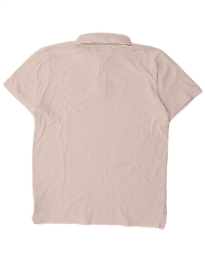 Chłopięca koszulka polo TOMMY HILFIGER 15-16 lat, biała, bawełniana