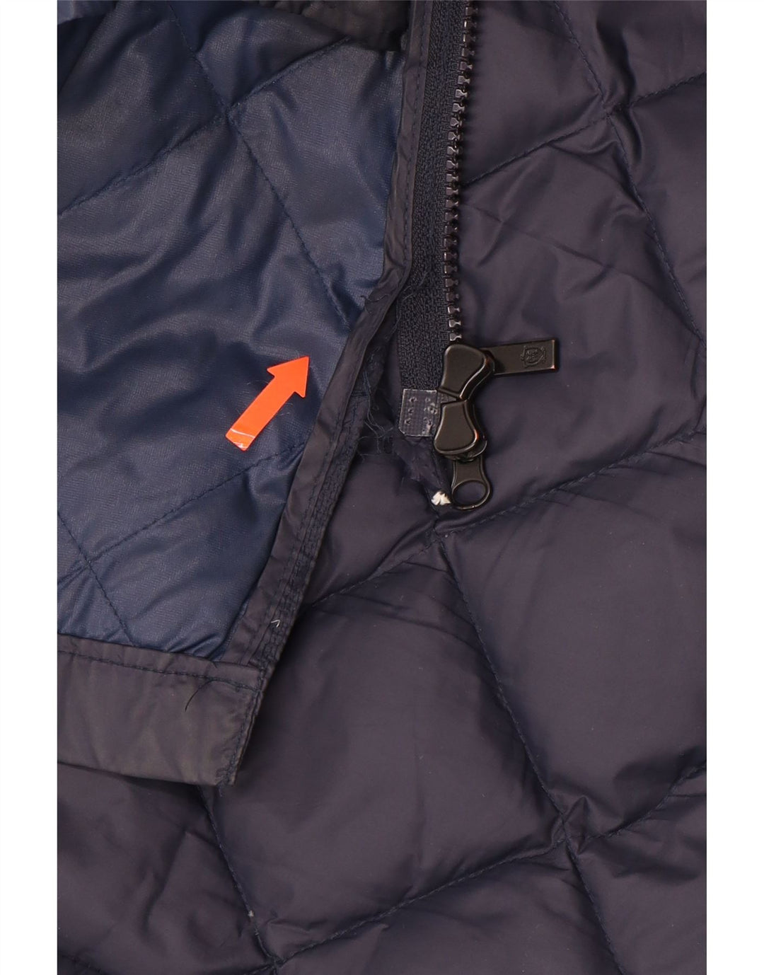 MASSIMO DUTTI Damski ocieplany płaszcz z kapturem UK 16, duży, granatowy, poliamid